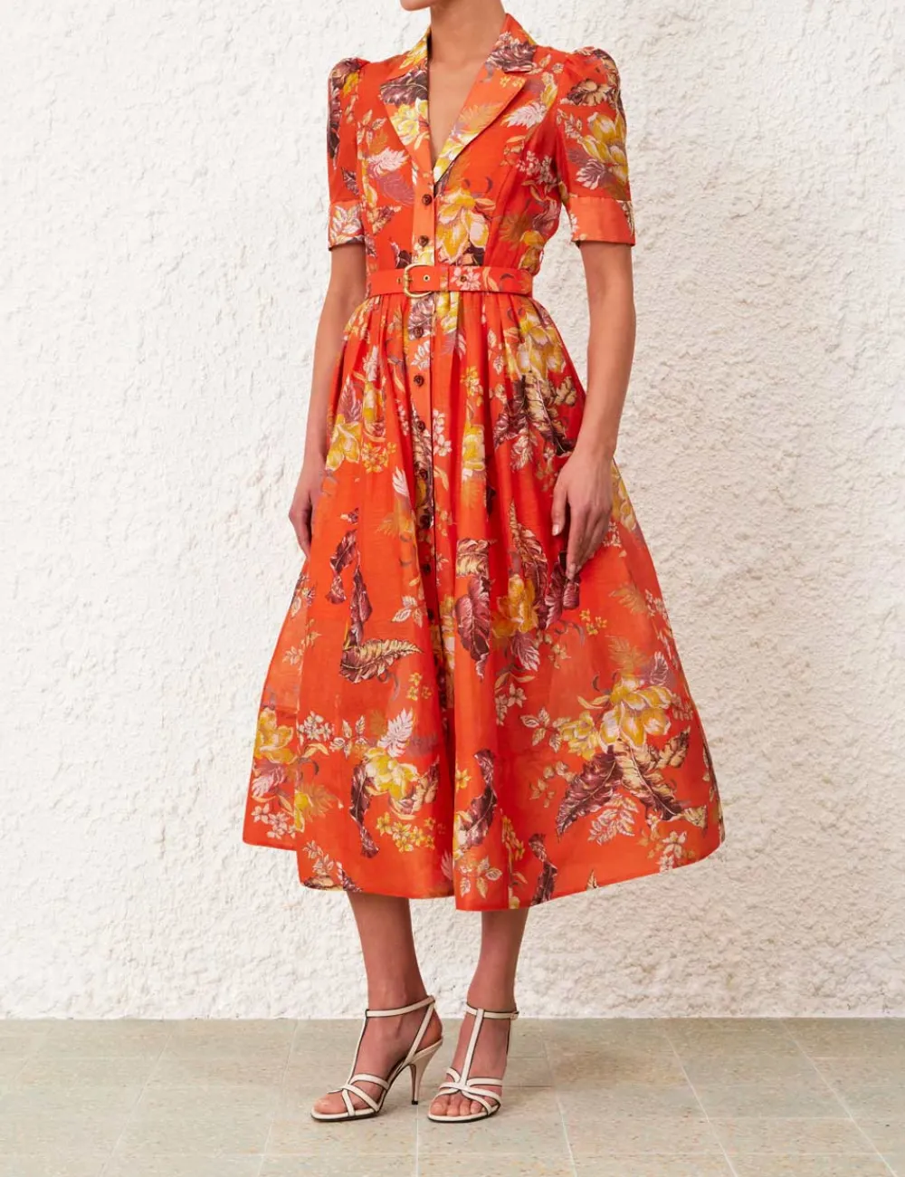 ZIMMERMANN Dresses<Matchmaker Midi Shirt Dress