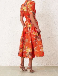 ZIMMERMANN Dresses<Matchmaker Midi Shirt Dress