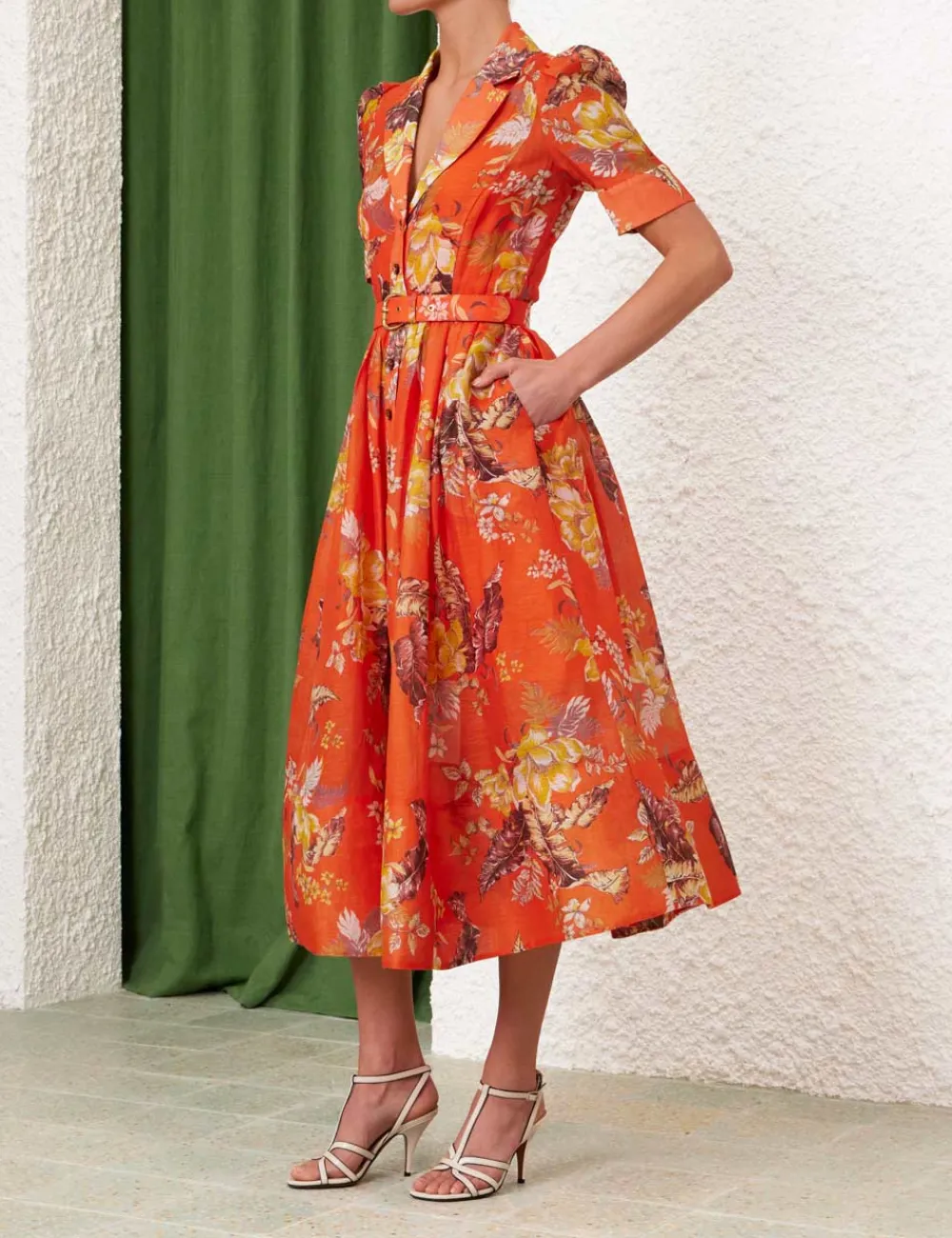 ZIMMERMANN Clothing<Matchmaker Midi Shirt Dress