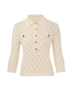 ZIMMERMANN Tops<Matchmaker Pointelle Polo Top