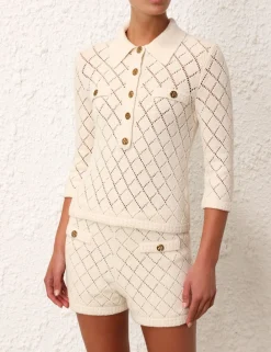 ZIMMERMANN Clothing<Matchmaker Pointelle Polo Top