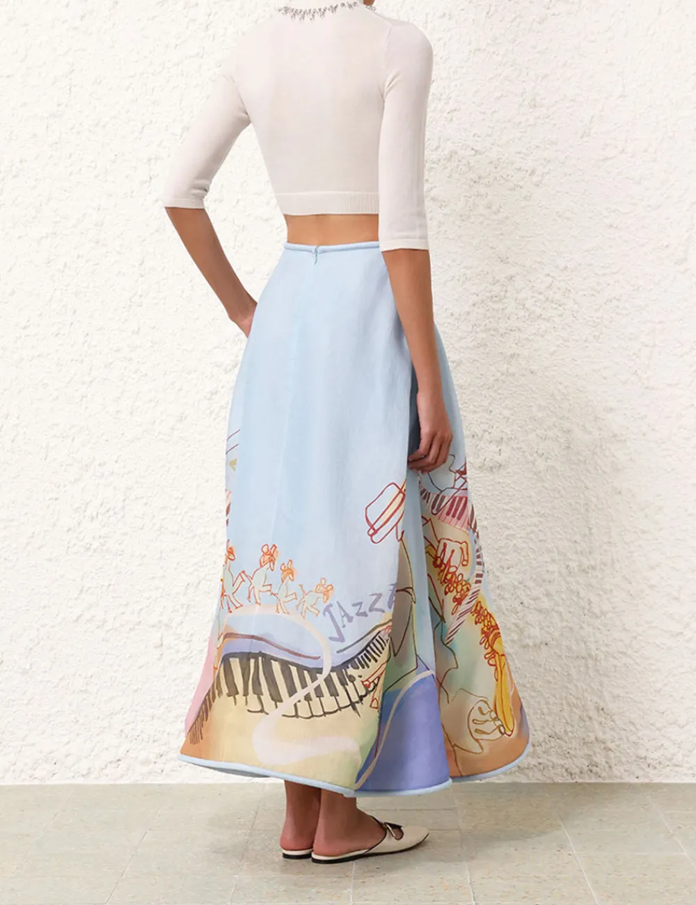 ZIMMERMANN Skirts<Matchmaker Poster Flare Skirt