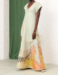 ZIMMERMANN Dresses<Matchmaker Poster V Neck Dress