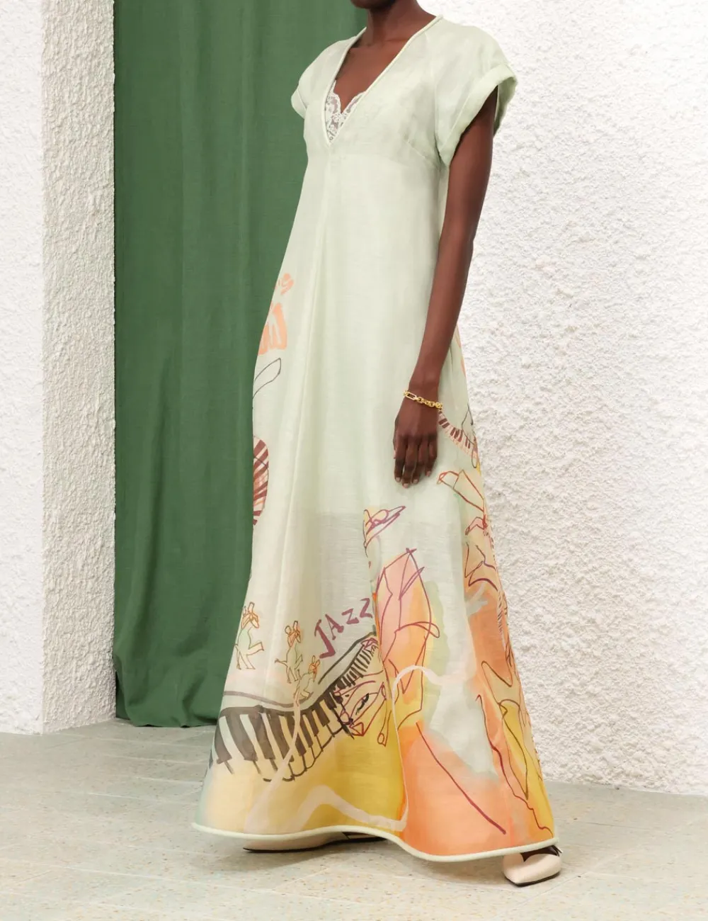 ZIMMERMANN Dresses<Matchmaker Poster V Neck Dress