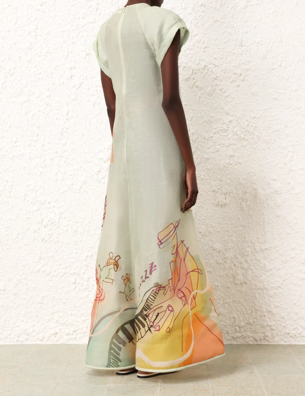ZIMMERMANN Dresses<Matchmaker Poster V Neck Dress