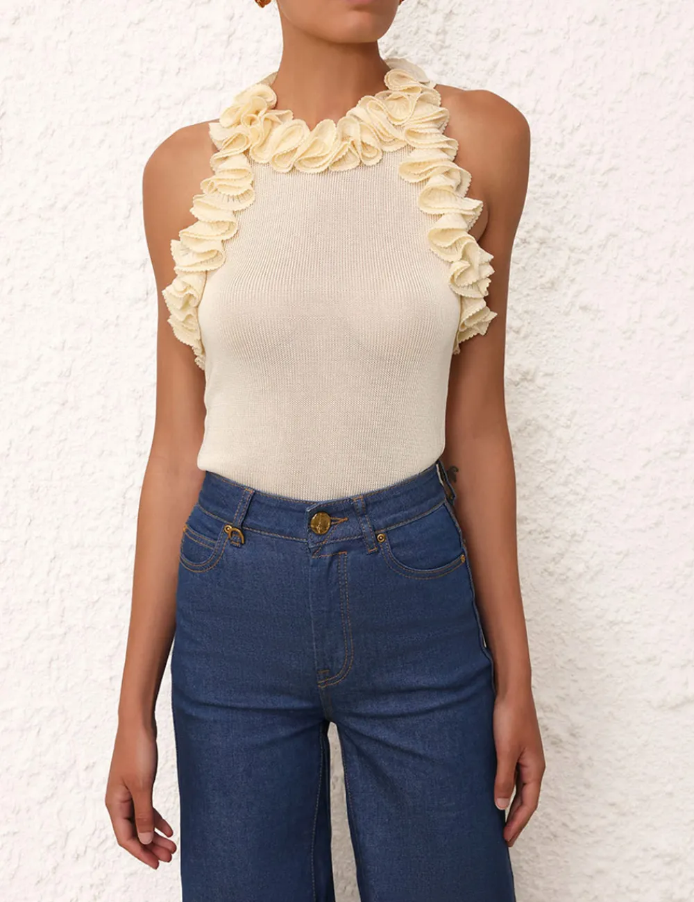 ZIMMERMANN Clothing<Matchmaker Ruffle Neck Top