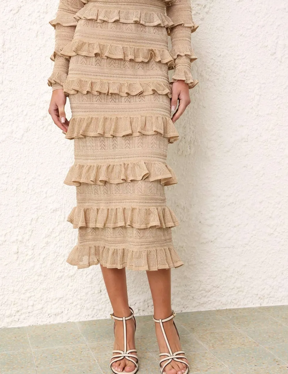 ZIMMERMANN Knitwear<Matchmaker Ruffle Skirt