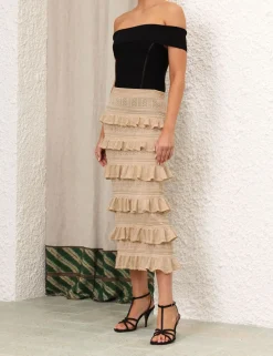 ZIMMERMANN Knitwear<Matchmaker Ruffle Skirt