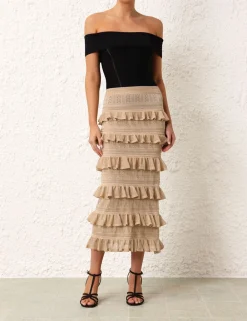 ZIMMERMANN Clothing<Matchmaker Ruffle Skirt