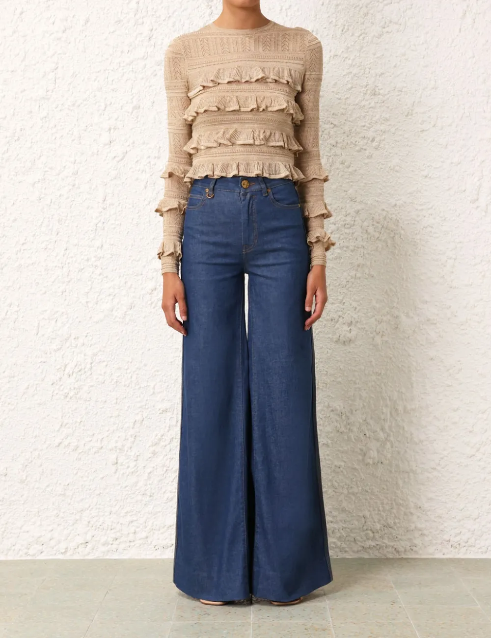 ZIMMERMANN Knitwear<Matchmaker Ruffle Top