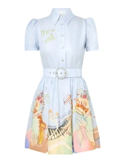 ZIMMERMANN Dresses<Matchmaker Shirt Mini Dress