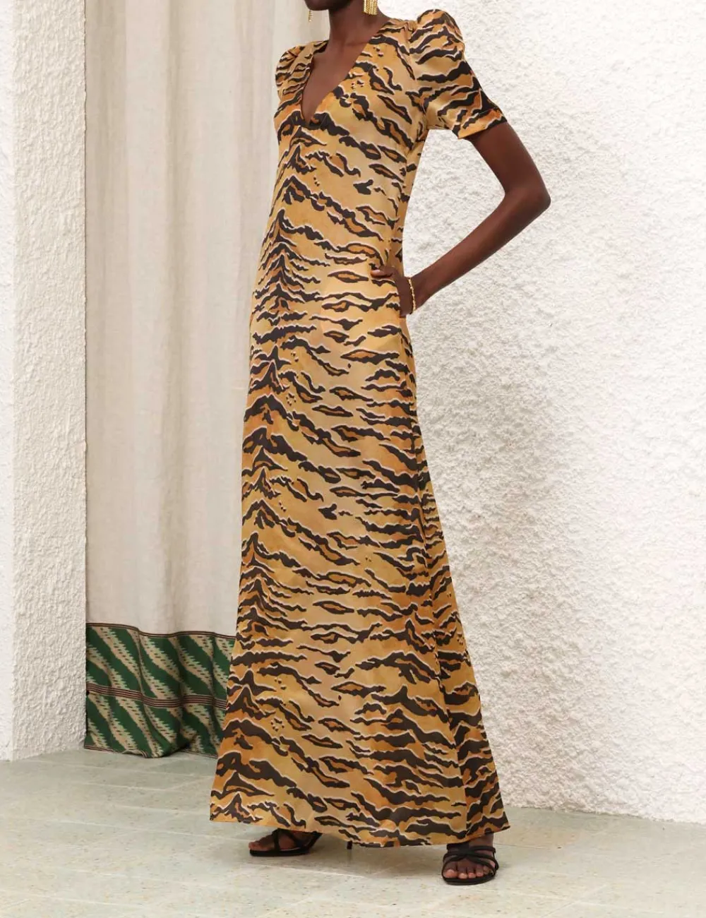 ZIMMERMANN Dresses<Matchmaker Short Sleeve Maxi