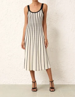 ZIMMERMANN Dresses<Matchmaker Stripe Tank Dress