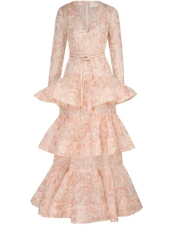 ZIMMERMANN Dresses<Matchmaker V Neck Gown