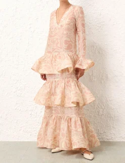 ZIMMERMANN Dresses<Matchmaker V Neck Gown