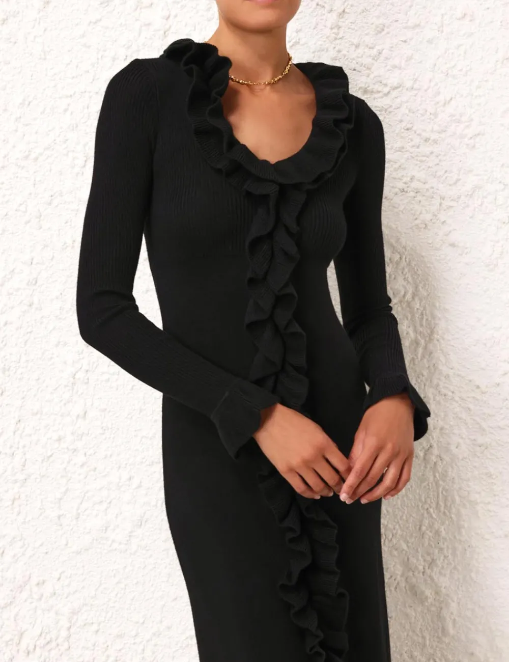 ZIMMERMANN Clothing<Matchmaker V-Neck Ruffle Dress