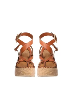 ZIMMERMANN Sandals<Multi-Strap Sandal Wedge