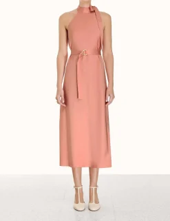 ZIMMERMANN Dresses<Neck Tie Halter Bias Dress