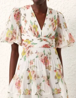 ZIMMERMANN Clothing<Pleated Midi Dress