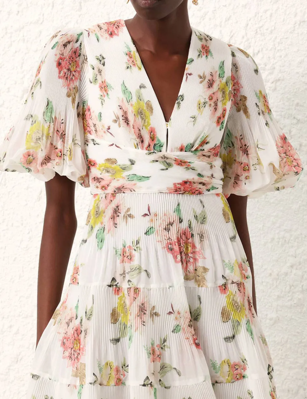 ZIMMERMANN Clothing<Pleated Midi Dress