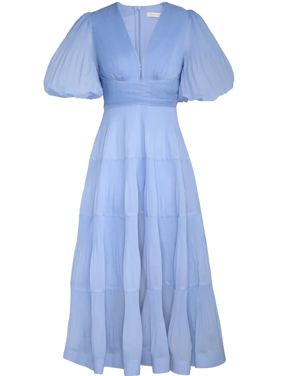 ZIMMERMANN Dresses<Pleated Midi Dress