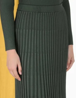ZIMMERMANN Knitwear<Pleated Midi Skirt