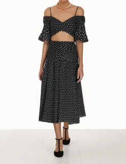 ZIMMERMANN Clothing<Pleated Midi Skirt