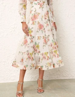 ZIMMERMANN Clothing<Pleated Midi Skirt