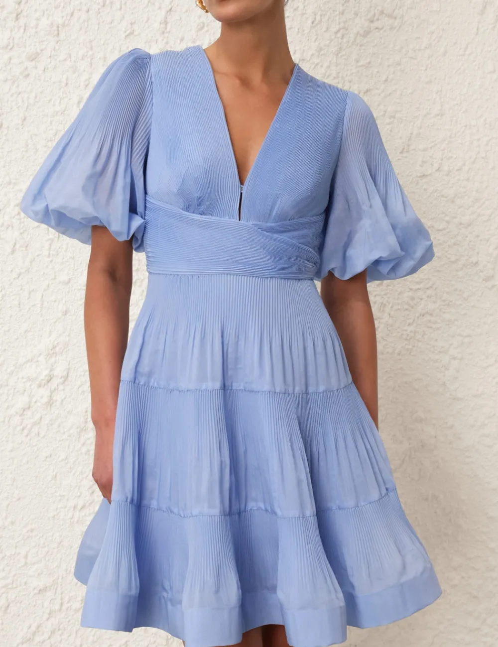 ZIMMERMANN Clothing<Pleated Mini Dress