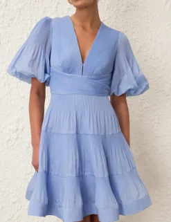 ZIMMERMANN Dresses<Pleated Mini Dress