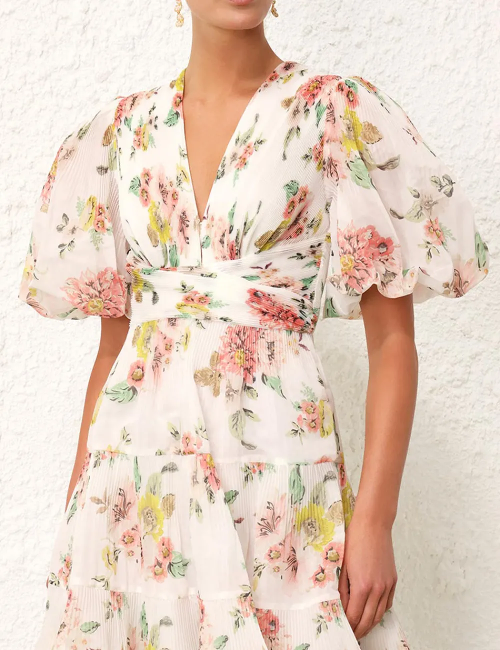 ZIMMERMANN Dresses<Pleated Mini Dress