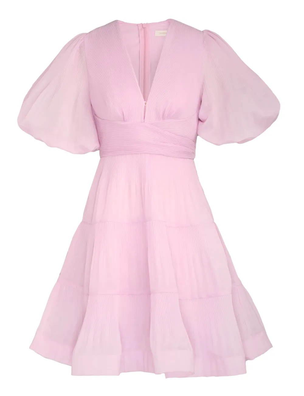 ZIMMERMANN Dresses<Pleated Mini Dress