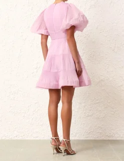 ZIMMERMANN Dresses<Pleated Mini Dress