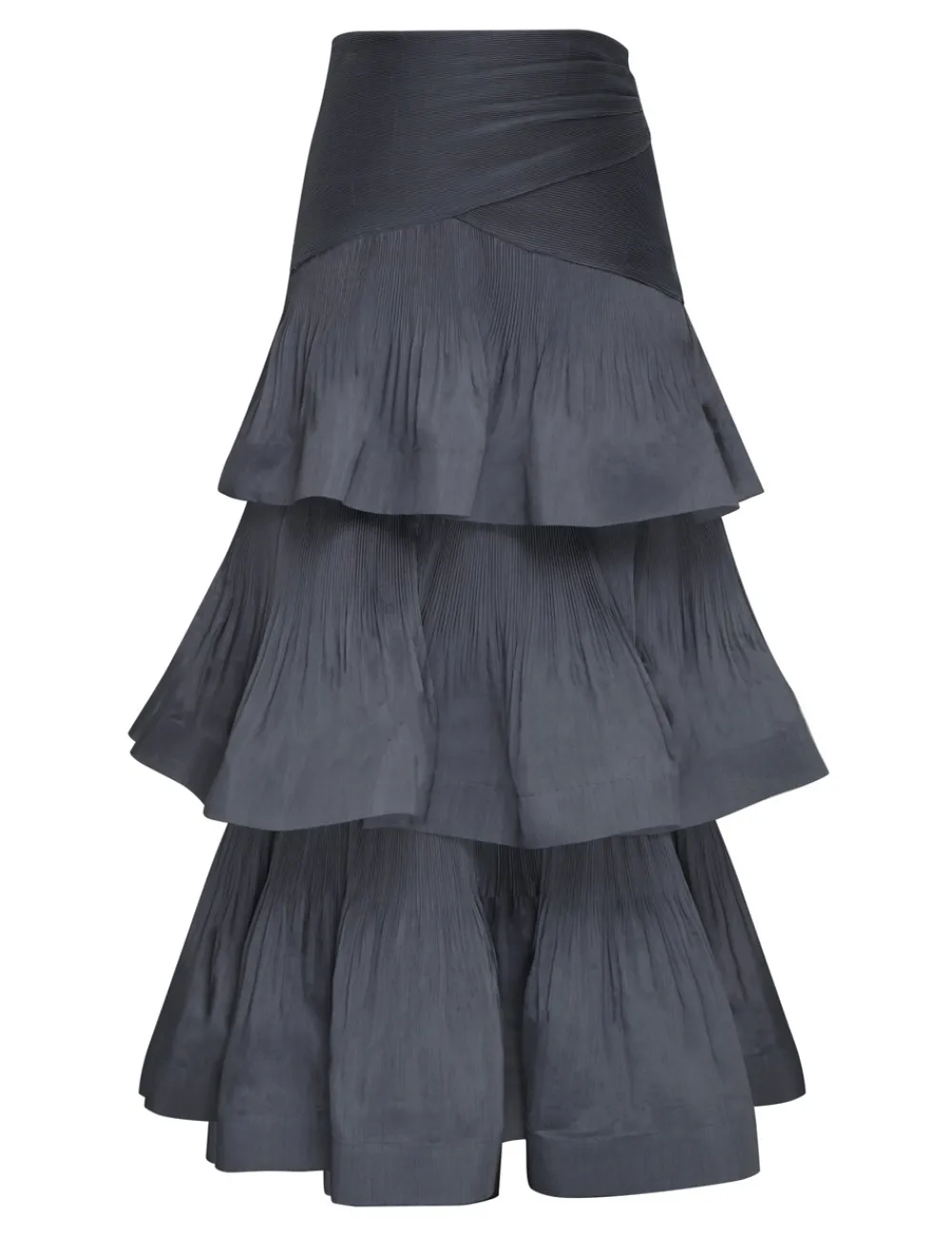 ZIMMERMANN Clothing<Pleated Tiered Skirt