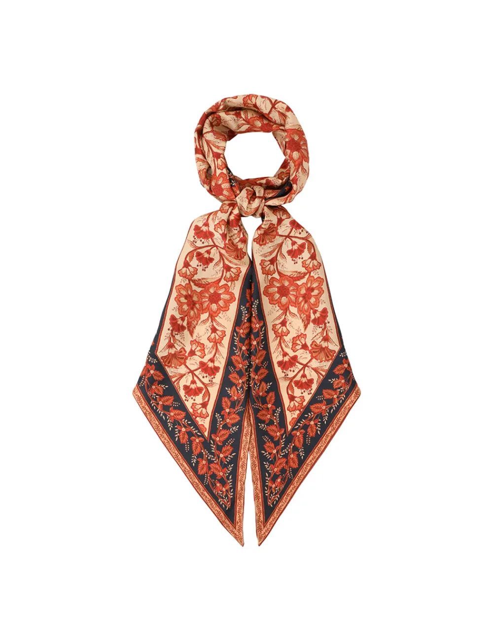 ZIMMERMANN Scarves<Printed Silk Neck Scarf