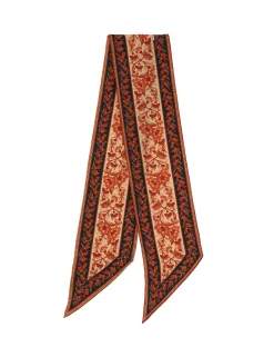 ZIMMERMANN Scarves<Printed Silk Neck Scarf