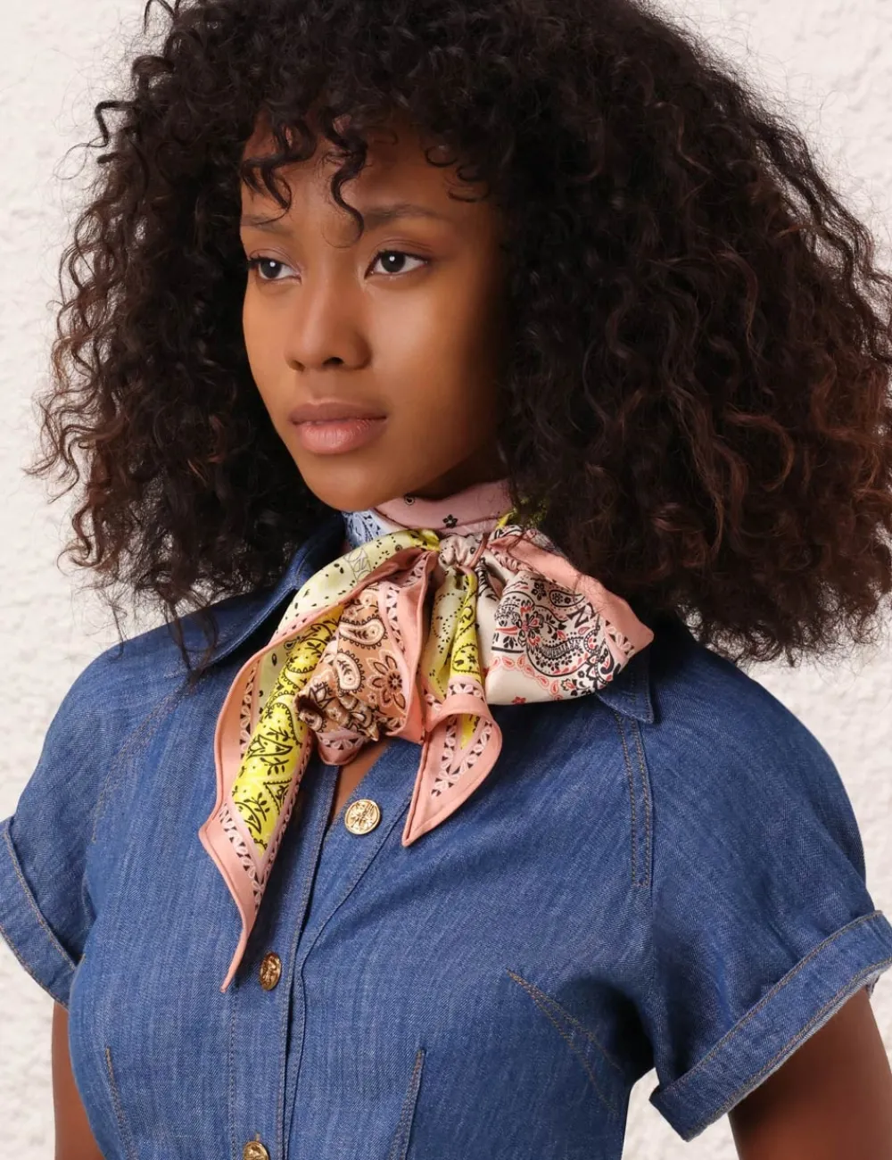 ZIMMERMANN Accessories<Printed Silk Neck Scarf