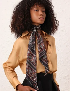 ZIMMERMANN Accessories<Printed Silk Neck Scarf