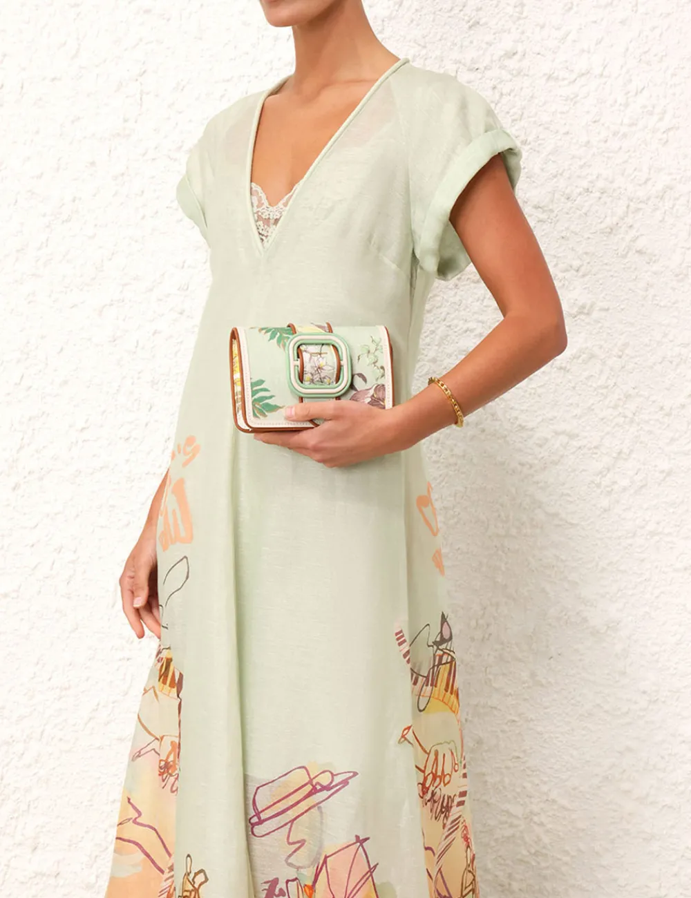 ZIMMERMANN Bags<Printed Small Cross Body Bag