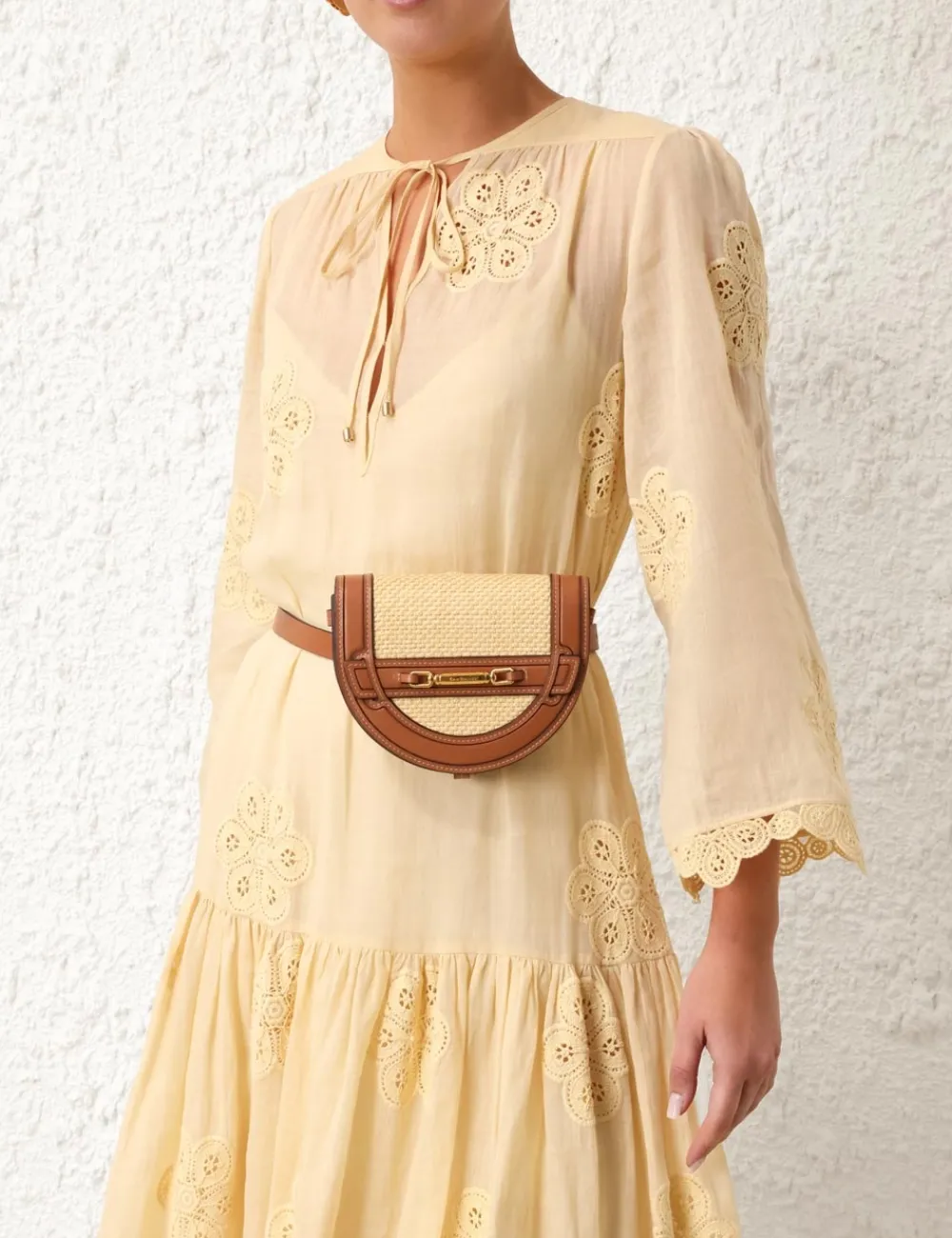 ZIMMERMANN In Focus<Raffia Convertible Mini Bag