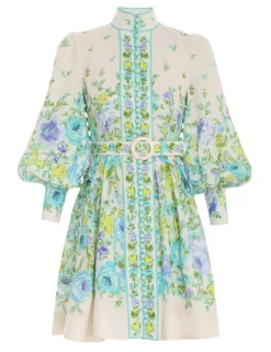 ZIMMERMANN Clothing<Raie Buttoned Mini Dress