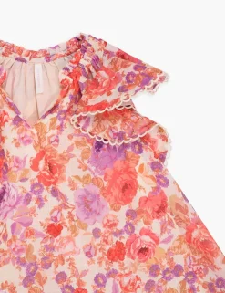 ZIMMERMANN Clothing<Raie Flounce Sleeve Dress
