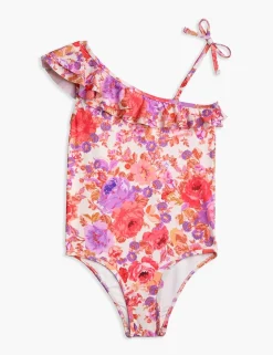 ZIMMERMANN Swimwear<Raie Frill 1 Shoulder 1Pc