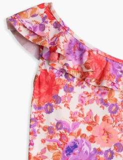 ZIMMERMANN Swimwear<Raie Frill 1 Shoulder 1Pc