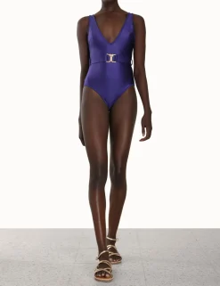 ZIMMERMANN One Pieces<Raie Knot Trim Plunge 1Pc