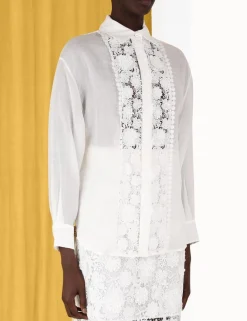 ZIMMERMANN Clothing<Raie Lace Flower Shirt