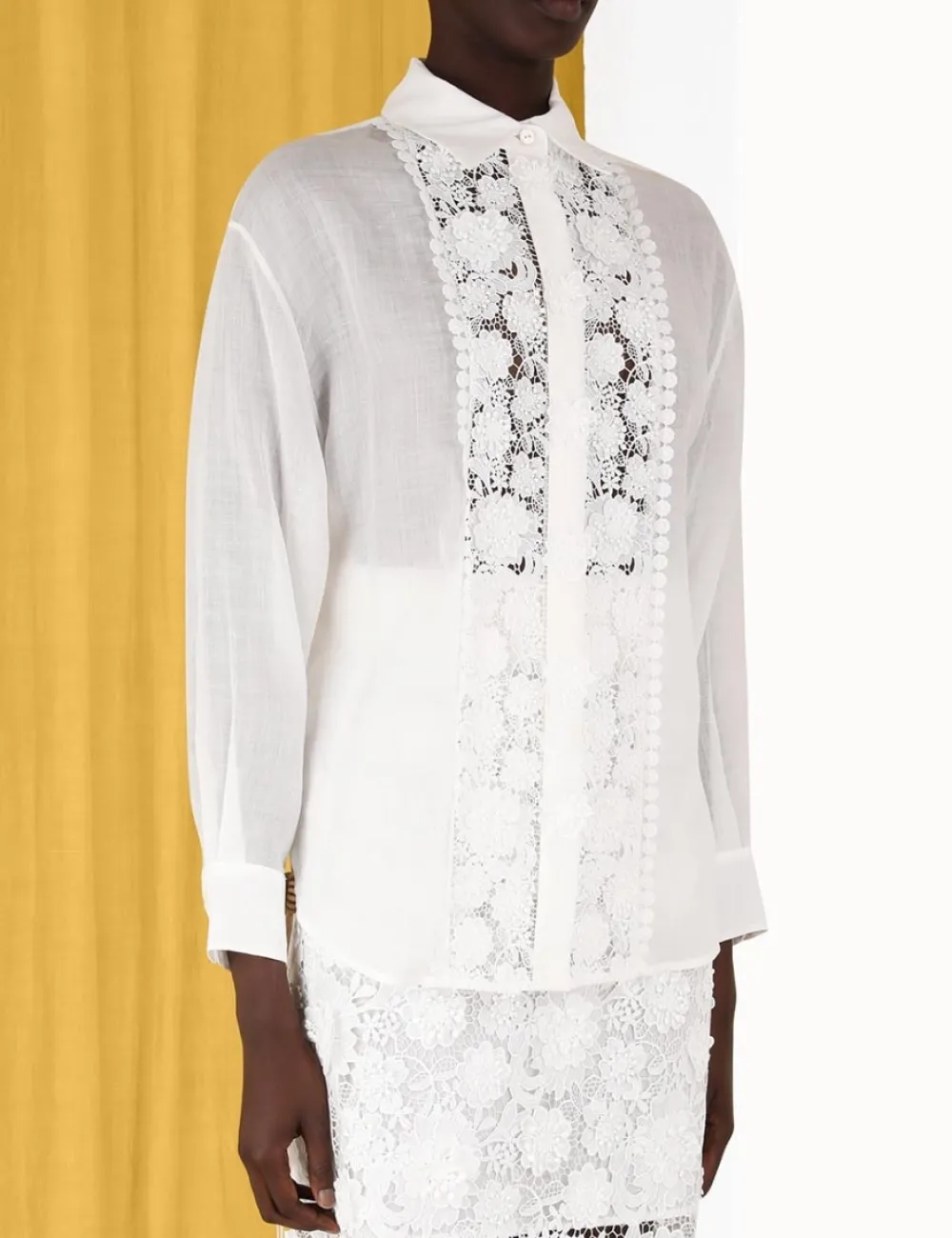 ZIMMERMANN Tops<Raie Lace Flower Shirt