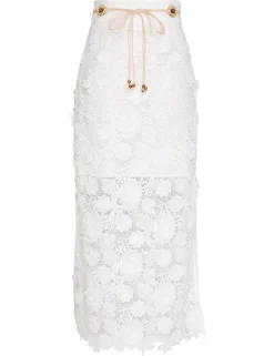 ZIMMERMANN Skirts<Raie Lace Flower Skirt