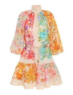 ZIMMERMANN Clothing<Raie Lantern Mini Dress