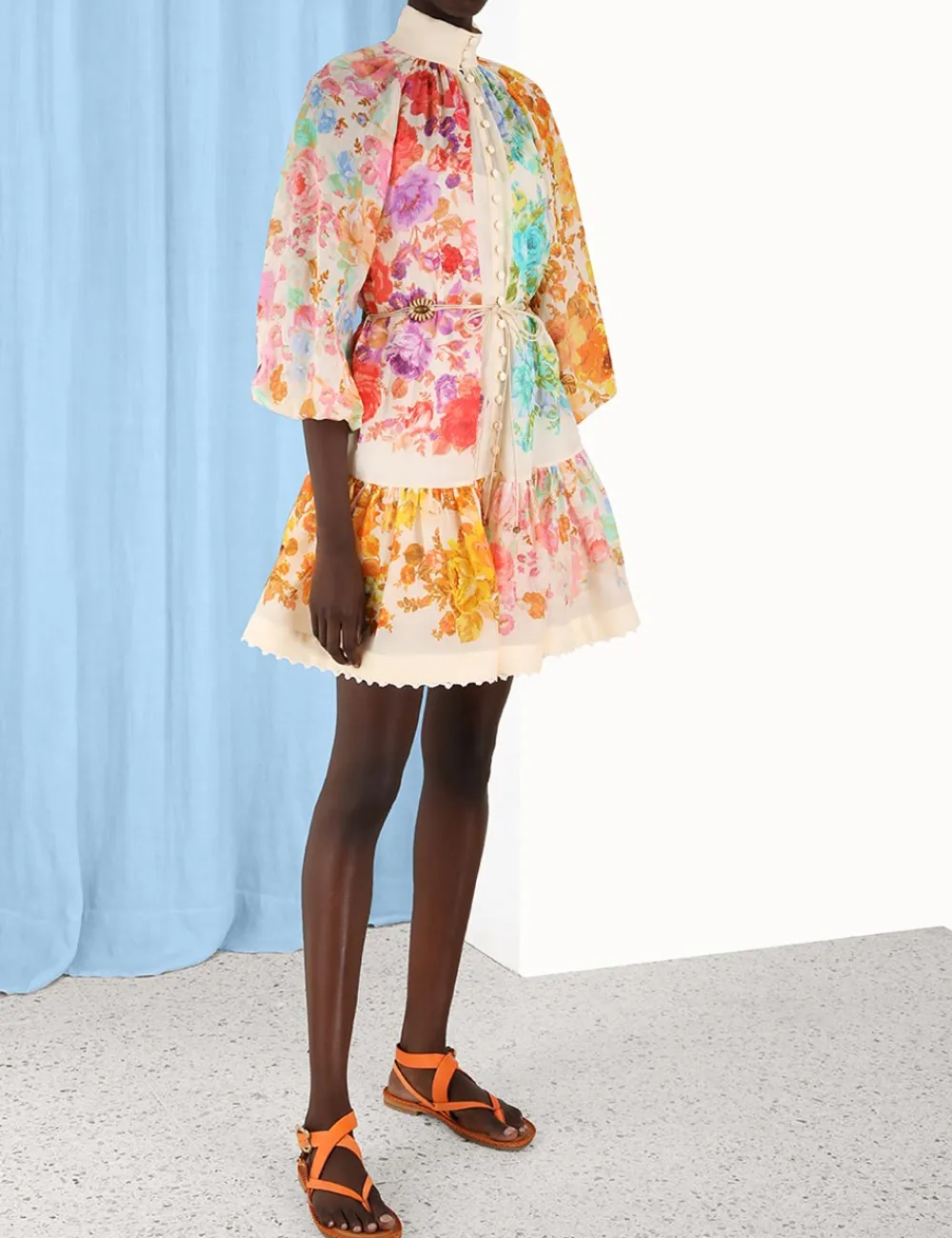 ZIMMERMANN Dresses & Coverups<Raie Lantern Mini Dress
